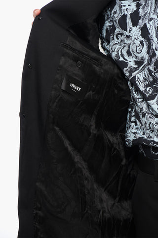 Twill Virgin Wool Slim Fit Coat