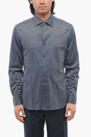 Lightweight Hopsack Cotton Shirt