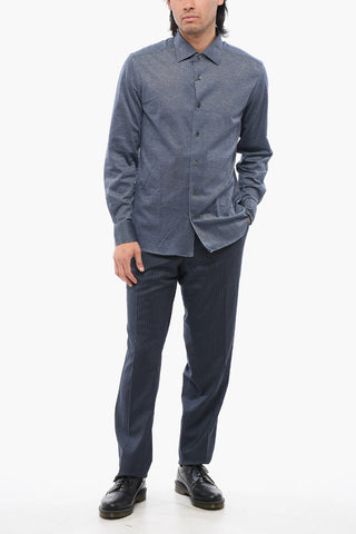 Lightweight Hopsack Cotton Shirt