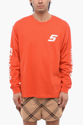 Long Sleeved Organic Cotton Crewneck T-Shirt