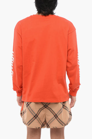 Long Sleeved Organic Cotton Crewneck T-Shirt