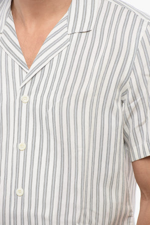 Camicia a Maniche Corte a Righe 