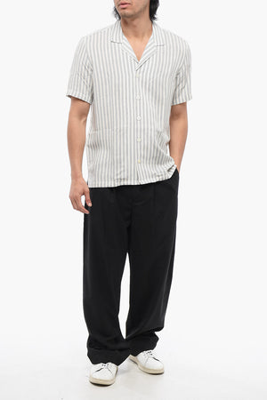 Short-Sleeved Striped Shirt