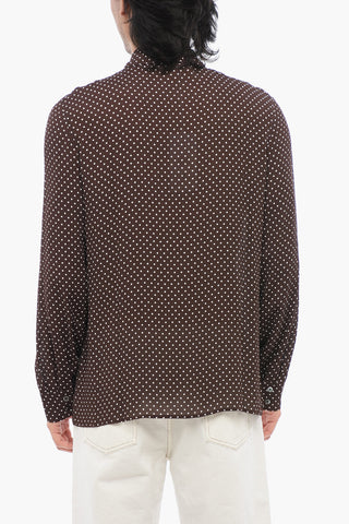 Camicia RAPPO a Pois con Abbottonatura Nascosta