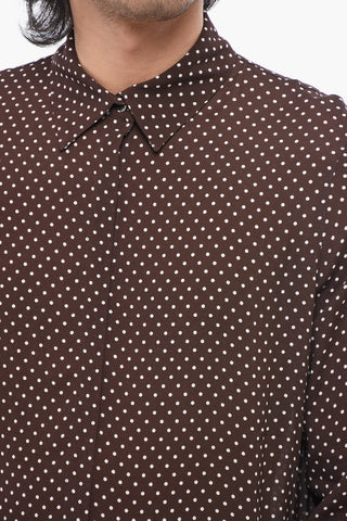 Camicia RAPPO a Pois con Abbottonatura Nascosta