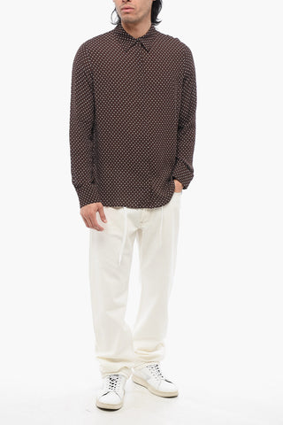 Camicia RAPPO a Pois con Abbottonatura Nascosta