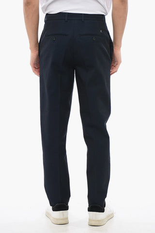 Cotton Poplin Trousers GEORGE with Belt Loops
