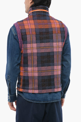 Gilet in Misto Lino con Cappuccio Estraibile