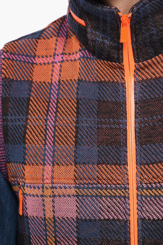 Gilet in Misto Lino con Cappuccio Estraibile