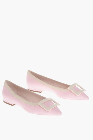 Leather GOMMETTINE Ballet Flats with Maxi Buckle