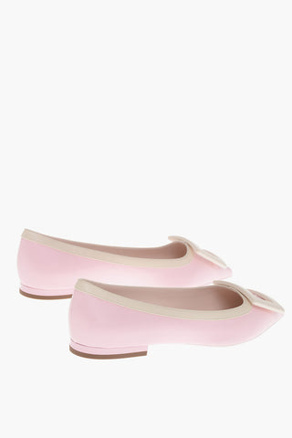 Leather GOMMETTINE Ballet Flats with Maxi Buckle