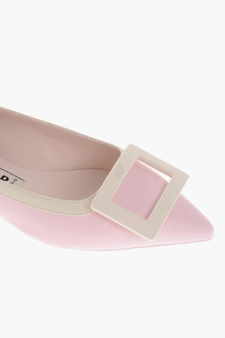 Leather GOMMETTINE Ballet Flats with Maxi Buckle