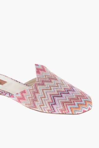 Lurex ALICUDI Mules with Zig Zag Pattern