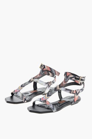 Sandali FILICUDI in Canvas Motivo Zig Zag