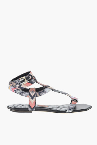 Sandali FILICUDI in Canvas Motivo Zig Zag