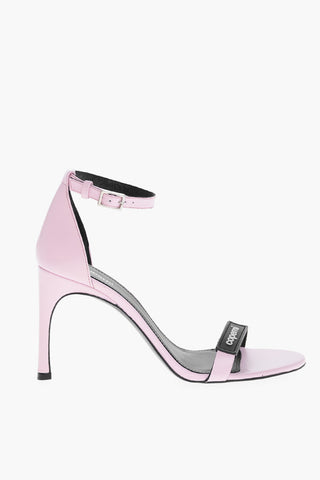 Leather SKINNY STRAP Sandals with Logo 9cm