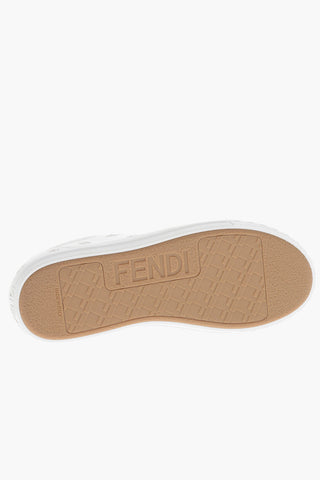 Canvas Sneakers with Embroidered Monogram Motif