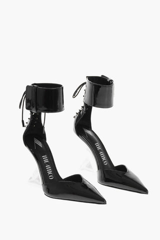 Patent Leather MORGAN Pumps with Ankle Strap 10.5cm