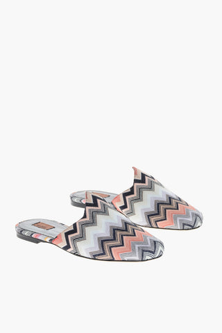 Fabric ALICUDI Mules with Zig Zag Motif
