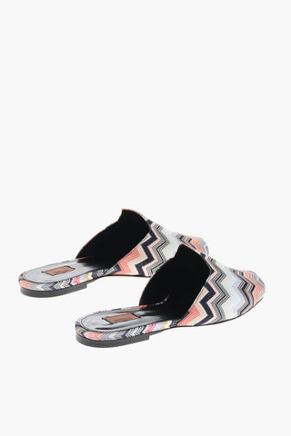 Fabric ALICUDI Mules with Zig Zag Motif