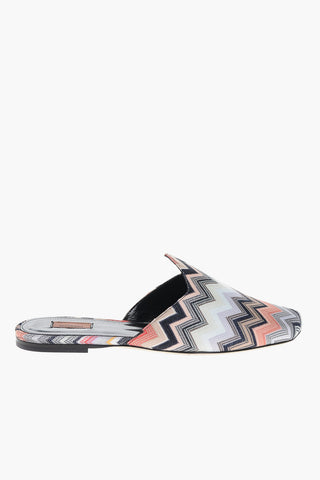 Fabric ALICUDI Mules with Zig Zag Motif