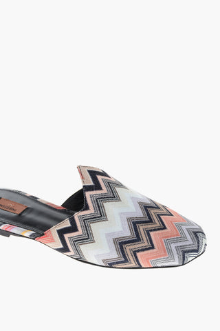 Fabric ALICUDI Mules with Zig Zag Motif