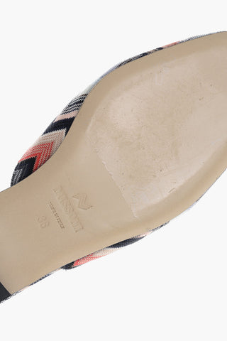 Fabric ALICUDI Mules with Zig Zag Motif