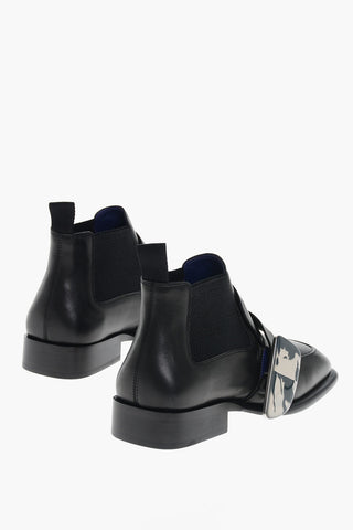 Leather Chelsea Boots with EDK Buckle