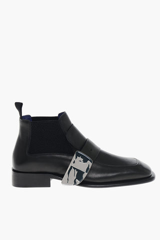 Leather Chelsea Boots with EDK Buckle