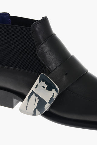 Stivaletti Chelsea in Pelle con Fibbia EDK