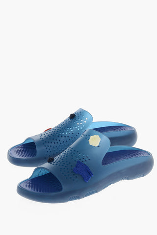 Embossed STINGRAY Slides with Charme