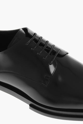 Scarpe Derby in Pelle Spazzolata