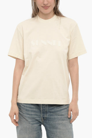 Solid Color UNISEX Crewneck T-Shirt with Embossed Logo