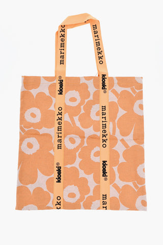 KIOSKI Floral Patterned Cotton and Linen IGELIN UNIKKO Shopper Bag