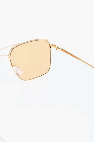 Metal SERPENT BROWN Aviator Sunglasses with Coloured Lenses
