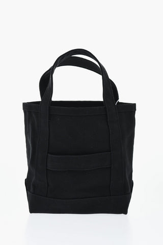 Solid Color MINI PERUSKASSI Handbag with Contrasting Logo