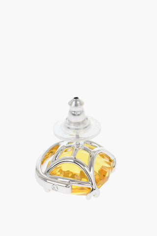 Stud Earrings HARMONIA with Cushion Cut Crystal