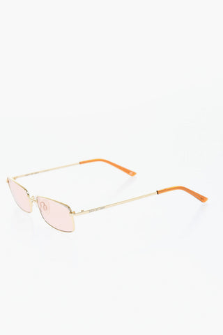 Metal OLSEN Sunglasses with Rectangular Frame and Coloured Lenses