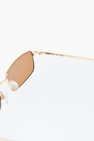 Metal OLSEN Sunglasses with Rectangular Frame