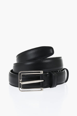 Solid Color Leather FRAME Belt 25mm