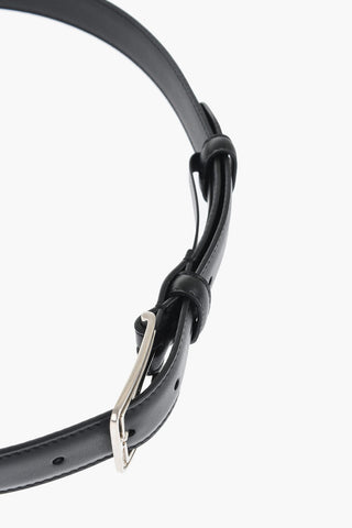 Solid Color Leather FRAME Belt 25mm