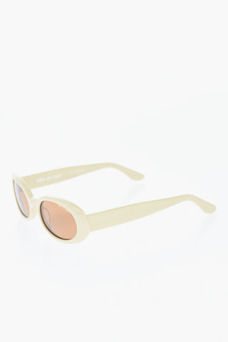 Solid Color VALENTINA Sunglasses with Oval Frame