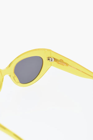 Sunglasses PETRA with Semi-Transparent Frame and Mirrored Lenses