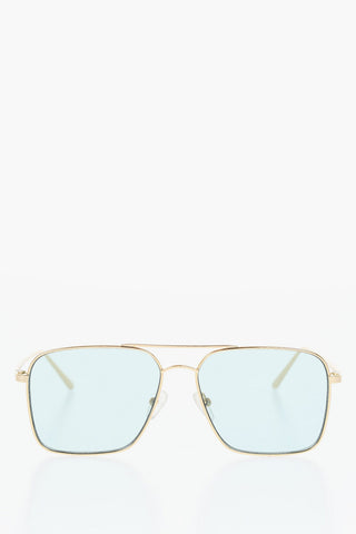 Metal SERPENT GREEN Aviator Sunglasses with Coloured Lenses