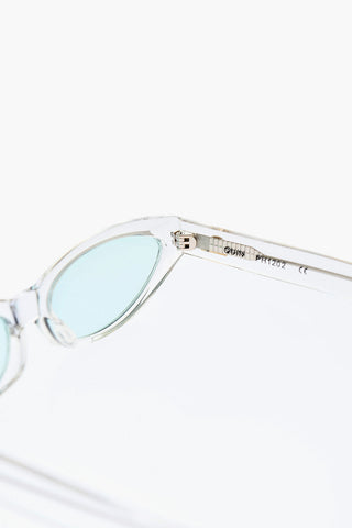 Occhiali da Sole QUIN con Montatura Trasparente e Lenti Colorate