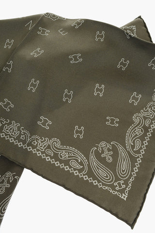 Bandana Motif Silk Pocket Square