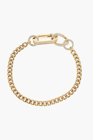 Chain DEXTERA Braceletwith Rhinestone