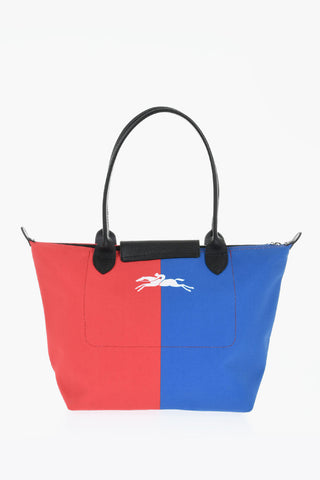 Borsa Tote in Canvas Con Rifiniture In Pelle