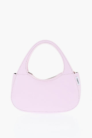 Leather Mini Baguette Bag with Removable Shoulder Strap
