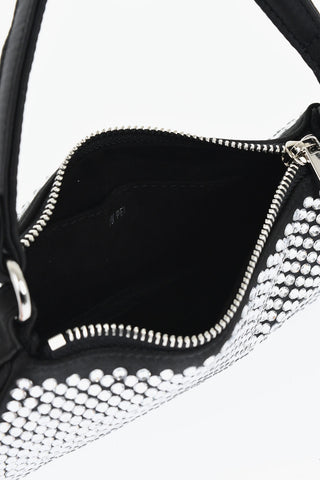 Satin EVA Mini Bag With Rhinestone Embellishment